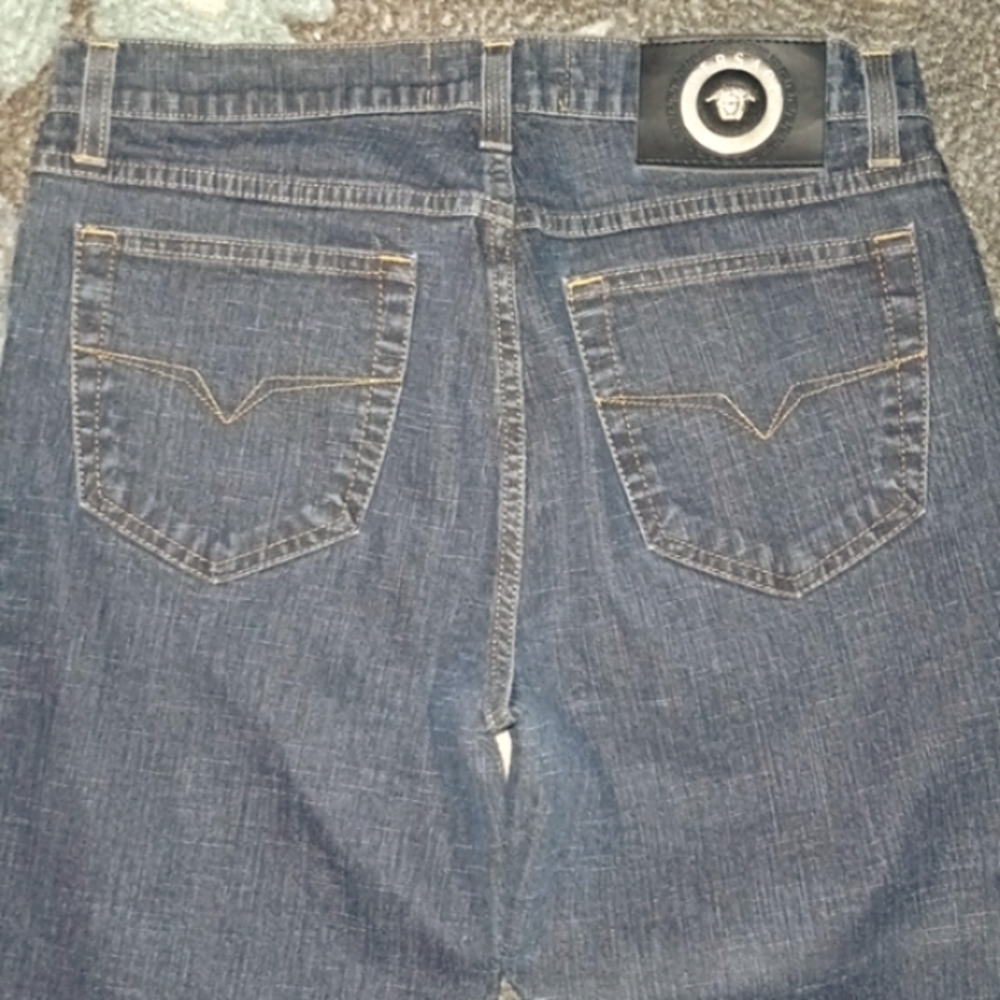 Authentic Versace unisex dark denim jeans size 32/46
